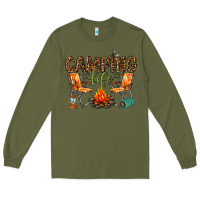Army Green camping life Long Sleeve Tee - texasbilliewilder