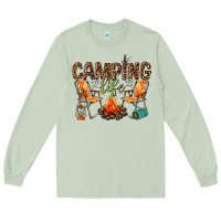 Matcha camping life Long Sleeve Tee - texasbilliewilder