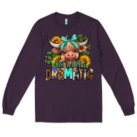 Plum just a little dramatic Long Sleeve Tee - AdoDesignShop
