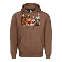 Chestnut harry coffee cups Zipper Hoodie - Zillion Design Studio