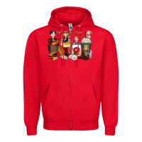 Red harry coffee cups Zipper Hoodie - Zillion Design Studio