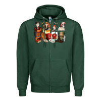 Sports Green harry coffee cups Zipper Hoodie - Zillion Design Studio