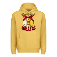 Antique Gold busy raising ballers malia Premium Hoodie - MaliasSmallBusiness