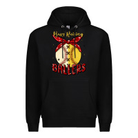 Black busy raising ballers malia Premium Hoodie - MaliasSmallBusiness