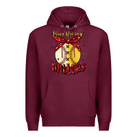 Burgundy busy raising ballers malia Premium Hoodie - MaliasSmallBusiness