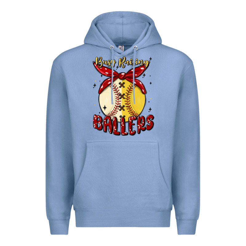 Busy Raising Ballers Malia Premium Hoodie by MaliasSmallBusiness | Teevron