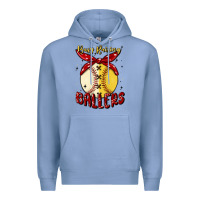 Colony Blue busy raising ballers malia Premium Hoodie - MaliasSmallBusiness