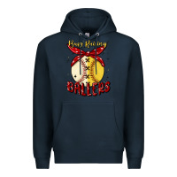 Navy busy raising ballers malia Premium Hoodie - MaliasSmallBusiness