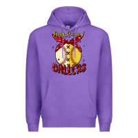 Purple busy raising ballers malia Premium Hoodie - MaliasSmallBusiness