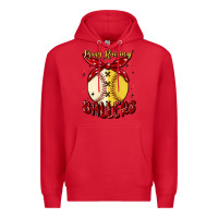 Red busy raising ballers malia Premium Hoodie - MaliasSmallBusiness