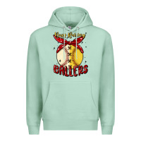 Seafoam busy raising ballers malia Premium Hoodie - MaliasSmallBusiness