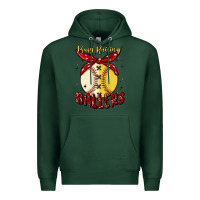 Sports Green busy raising ballers malia Premium Hoodie - MaliasSmallBusiness