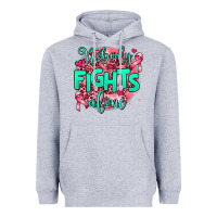 Heather Grey nobody fights alone Heavyweight Hoodie - AdoDesignShop