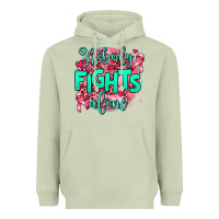 Matcha nobody fights alone Heavyweight Hoodie - AdoDesignShop