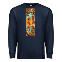 Navy autumn squirrel Premium Sweatshirt - BundleAndBundleShop