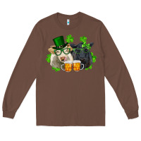 Chestnut St. Patrick's Day Charolais And Black Angus Cows Long Sleeve Tee - RanaPortraitStore