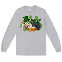 Moon Dust St. Patrick's Day Charolais And Black Angus Cows Long Sleeve Tee - RanaPortraitStore
