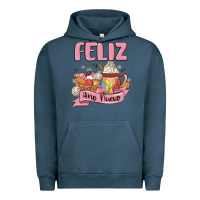 Pigment Midnight Navy mexican new year Urban Hoodie - MaliasSmallBusiness