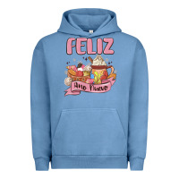 Pigment Pebble Blue mexican new year Urban Hoodie - MaliasSmallBusiness