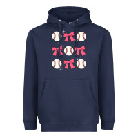 Navy baseball coquette bow Heavyweight Hoodie - JahusDesignShop