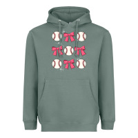Sage baseball coquette bow Heavyweight Hoodie - JahusDesignShop