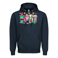 Navy pharmacy coffee cups Zipper Hoodie - Zillion Design Studio