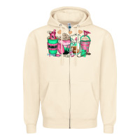 Sandshell pharmacy coffee cups Zipper Hoodie - Zillion Design Studio
