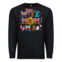 Black wife mom ma Premium Sweatshirt - AdoDesignShop