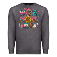 Charcoal Heather wife mom ma Premium Sweatshirt - AdoDesignShop