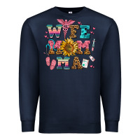 Navy wife mom ma Premium Sweatshirt - AdoDesignShop