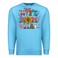 Ocean Blue wife mom ma Premium Sweatshirt - AdoDesignShop
