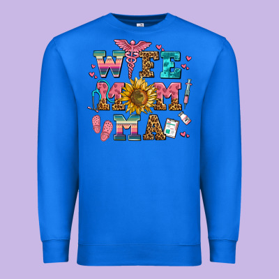 Wife Mom Ma Premium Sweatshirt Designed By Adodesignshop