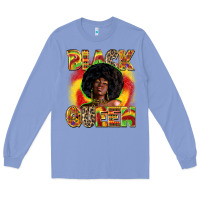 Colony Blue black queen Long Sleeve Tee - Zillion Design Studio