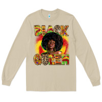 Mushroom black queen Long Sleeve Tee - Zillion Design Studio