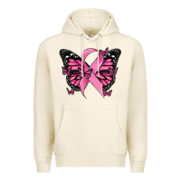 Tofu breast cancer ribbon  butterfly Premium Hoodie - MaliasSmallBusiness