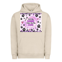 Pigment French Oak hold my drink i gotta pet this dog Urban Hoodie - MaliasSmallBusiness