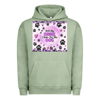 Pigment Oil Green hold my drink i gotta pet this dog Urban Hoodie - MaliasSmallBusiness