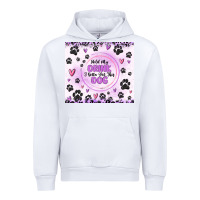 White hold my drink i gotta pet this dog Urban Hoodie - MaliasSmallBusiness