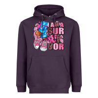 Plum i am a survivor Heavyweight Hoodie - AdoDesignShop