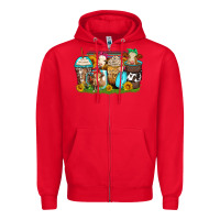 Red heifers coffee cups Zipper Hoodie - Zillion Design Studio