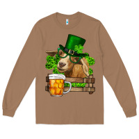 Toasted Coconut St. Patrick's Day Goat And Beer Long Sleeve Tee - RanaPortraitStore