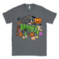 Charcoal Heather happy halloween farm animals Classic Tee - Zillion Design Studio