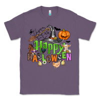 Lavender happy halloween farm animals Classic Tee - Zillion Design Studio
