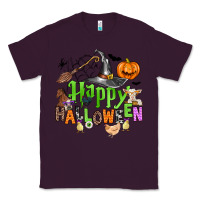 Plum happy halloween farm animals Classic Tee - Zillion Design Studio