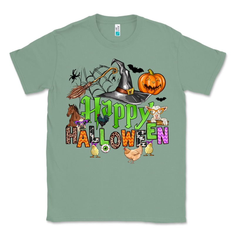 Happy Halloween Farm Animals Classic Tee by Zillion Design Studio | Teevron