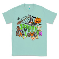 Seafoam happy halloween farm animals Classic Tee - Zillion Design Studio
