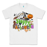 White happy halloween farm animals Classic Tee - Zillion Design Studio