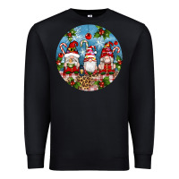 Black christmas gnomes ornament Premium Sweatshirt - Artiststas