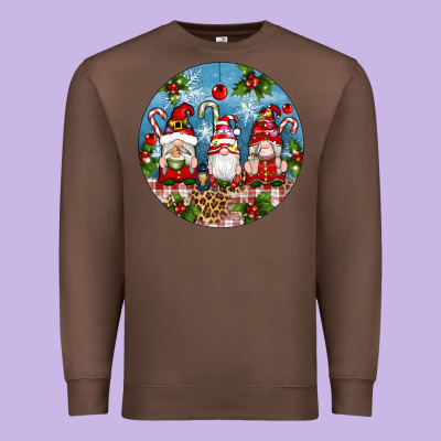 Christmas Gnomes Ornament Premium Sweatshirt Designed By Artiststas