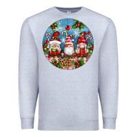 Heather Grey christmas gnomes ornament Premium Sweatshirt - Artiststas